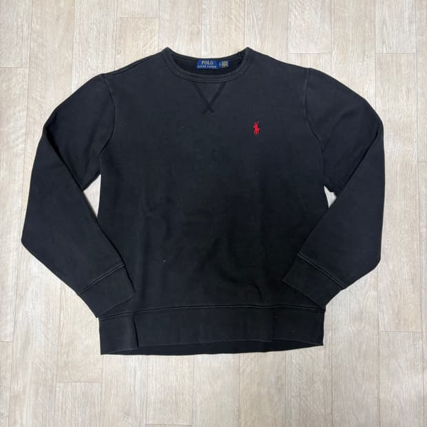 폴로 랄프로렌 블랙 맨투맨 L