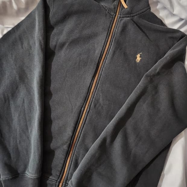 폴로 랄프로렌 블랙 그린 집업