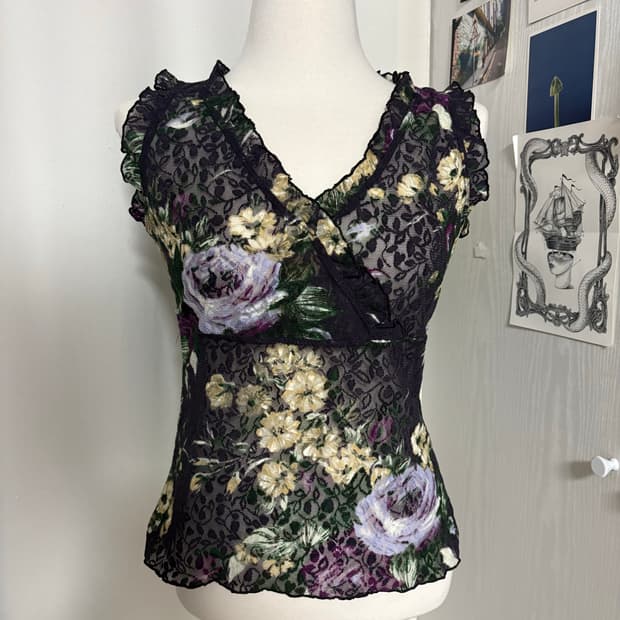 flower lace top