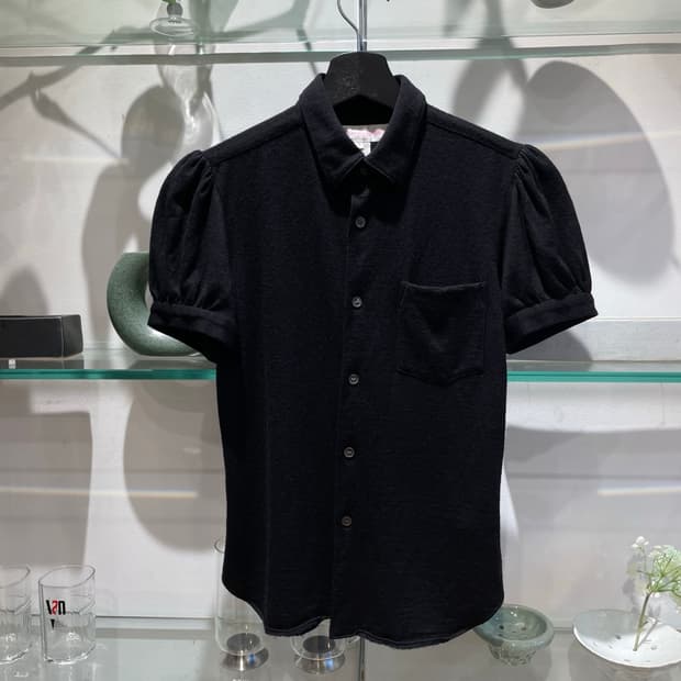 꼼데가르송 puff wool shirt