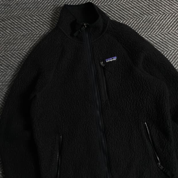 파타고니아 레트로 파일 블랙 플리스 자켓y 3638