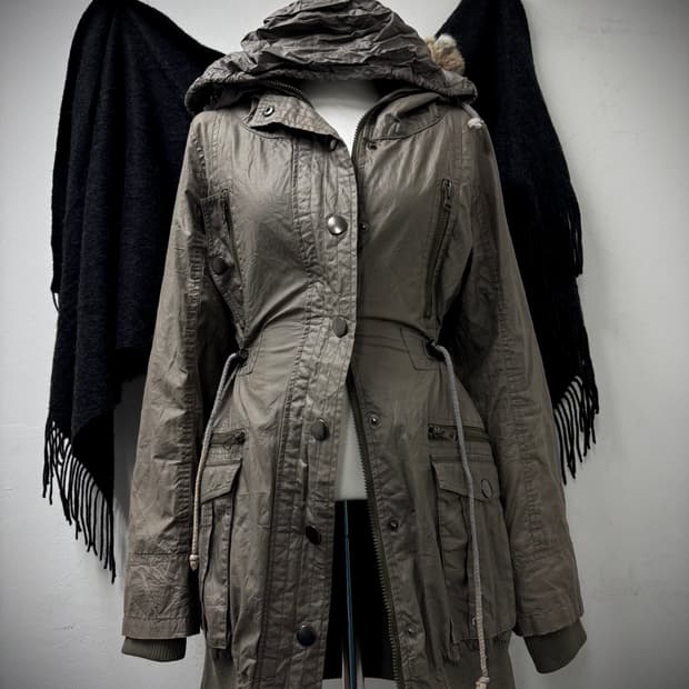 Y2K Multi Pocket 2-way Bono-Hoodie Jacke
