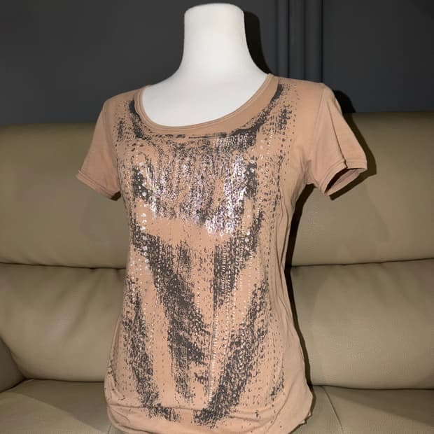 subtle printing detail t-shirt