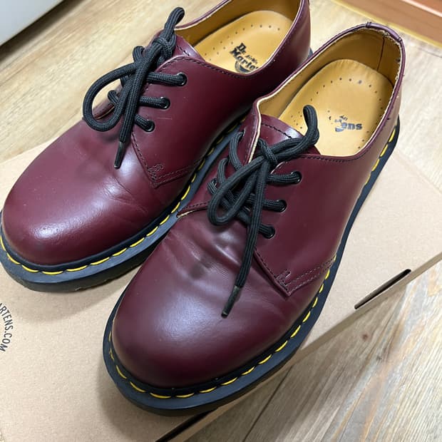 택포13) 닥터마틴 1461 체리레드 uk6 250~255