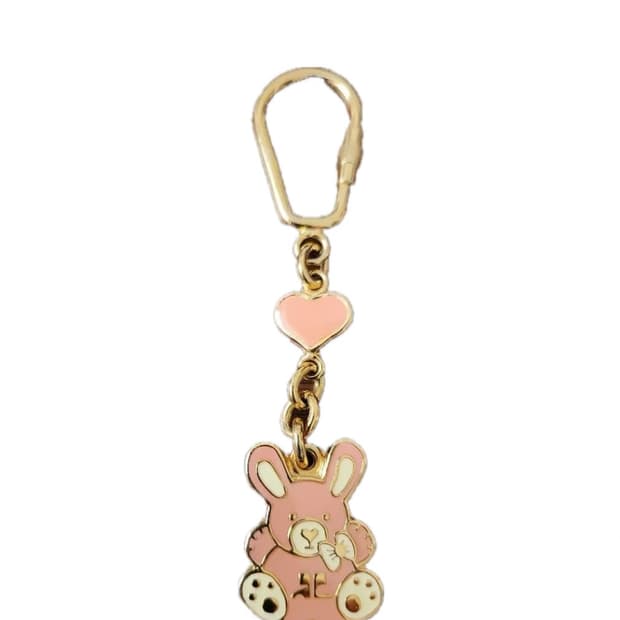 꾸레쥬 토끼 금장 키링