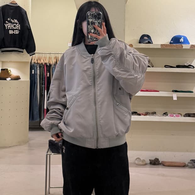 엑스톤즈 꽃자수 ma-1 항공점퍼 U1202