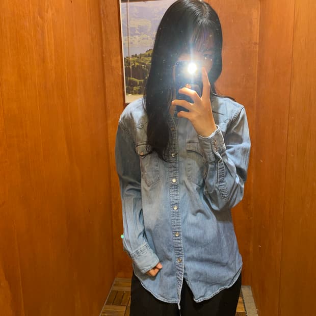 (M) Levi's 리바이스 코튼 데님 셔츠