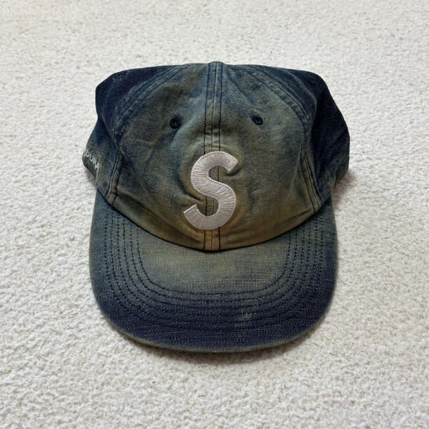 슈프림 25ss 워싱 데님 s로고캡