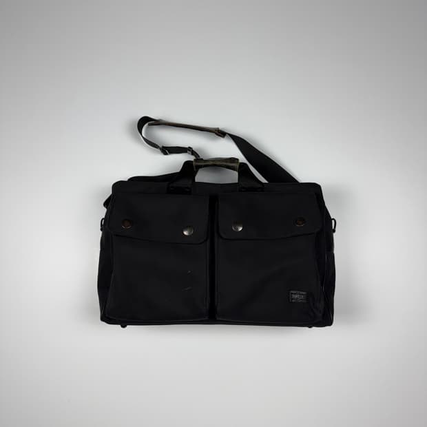 요시다포터 앵글 2way 더플백 블랙