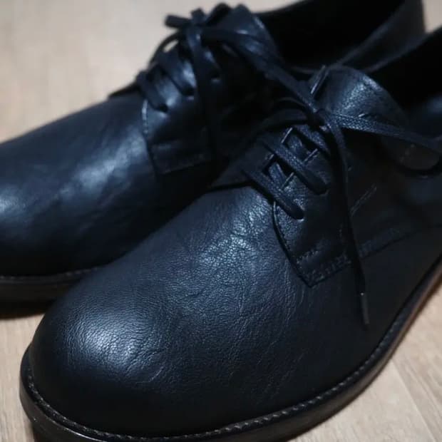 폴리테루 더비슈즈 블랙 브라운솔 4