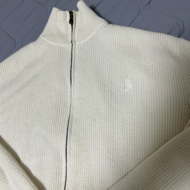 폴로 니트 집업