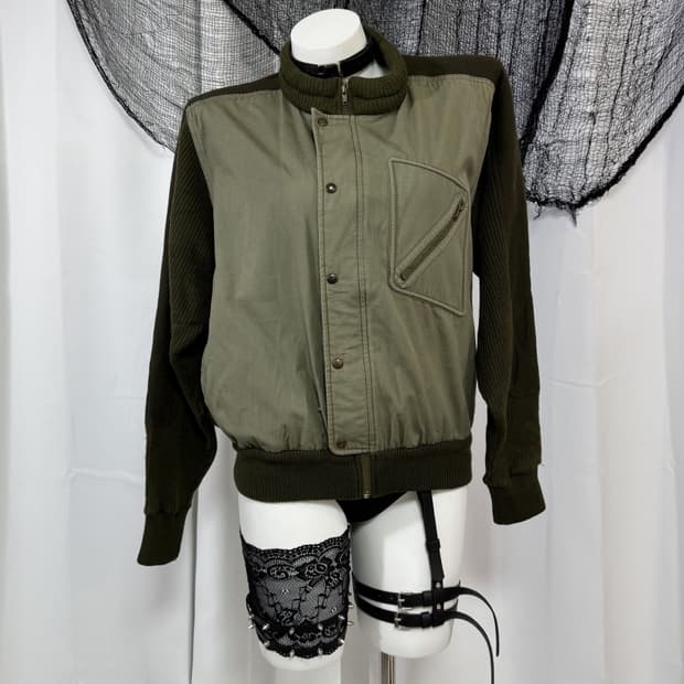 khaki knit jacket