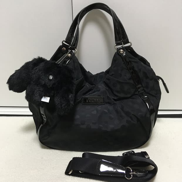 요지야마모토 ysaccs 블랙 도트 2way 백