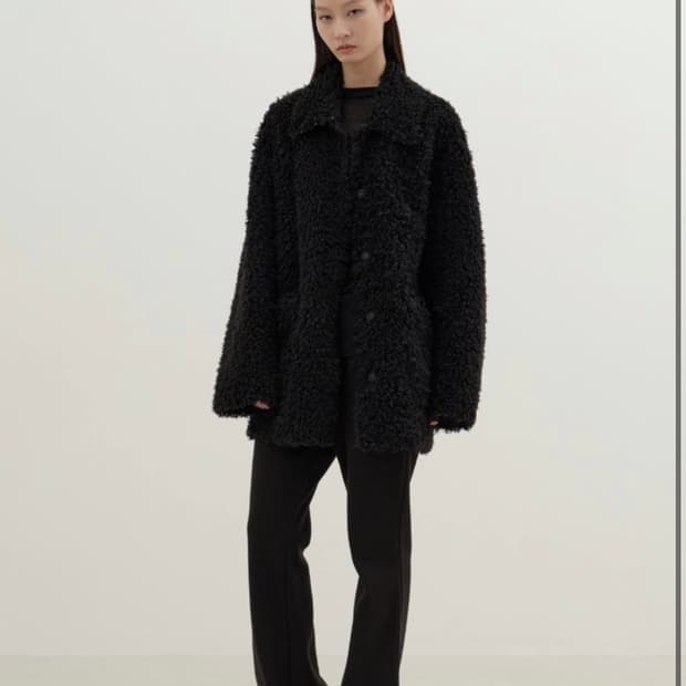 eql by essential 리버시블 시어링 퍼 자켓