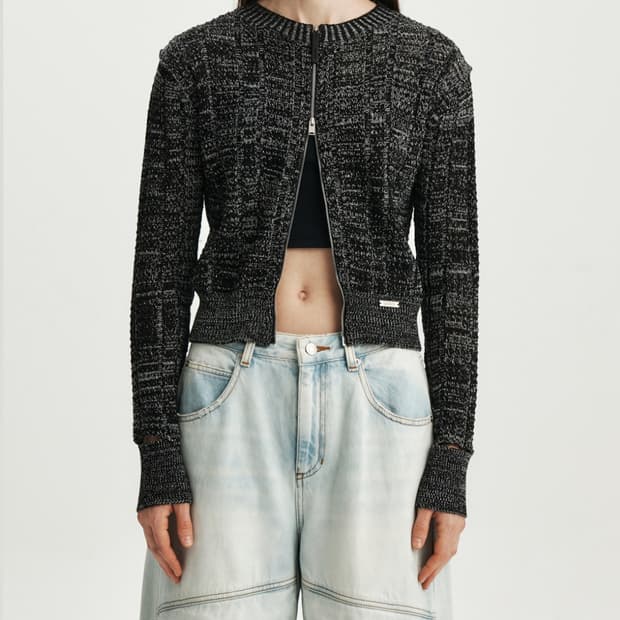 (새상품) KIM MATIN 마뗑킴 킴마틴 투웨이 집업 니트 가디건