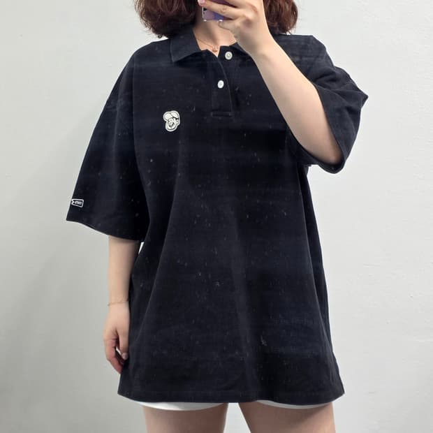 [프립]M/이벳필드 반팔카라티 블랙