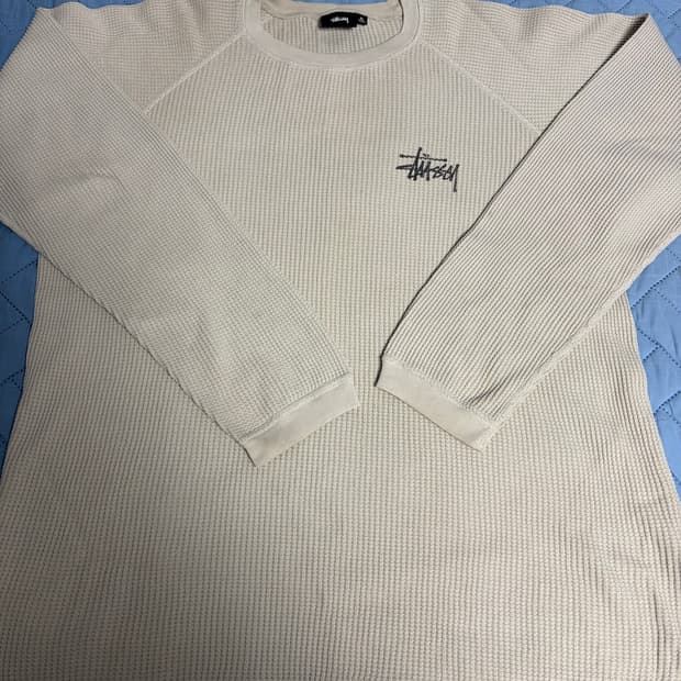스투시 써멀 래글런 롱슬리브 XL