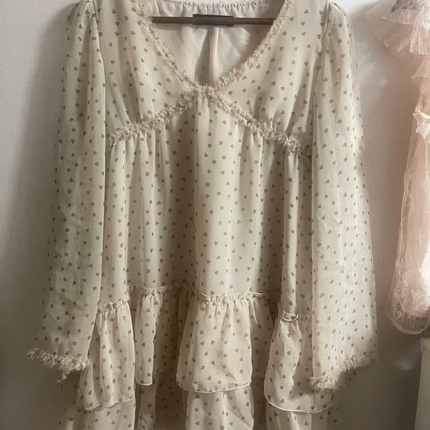 ♡모리걸 실크 빈티지 블라우스♡
