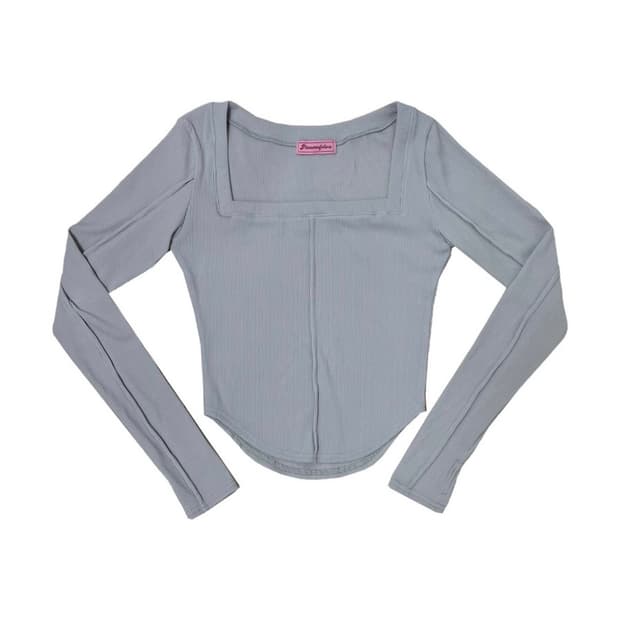 플리즈노팔로우 바비탑 라이트그레이