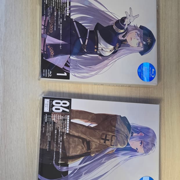 미개봉 특전소설 86 에이티식스 블루레이 bd blu ray 1권,3권