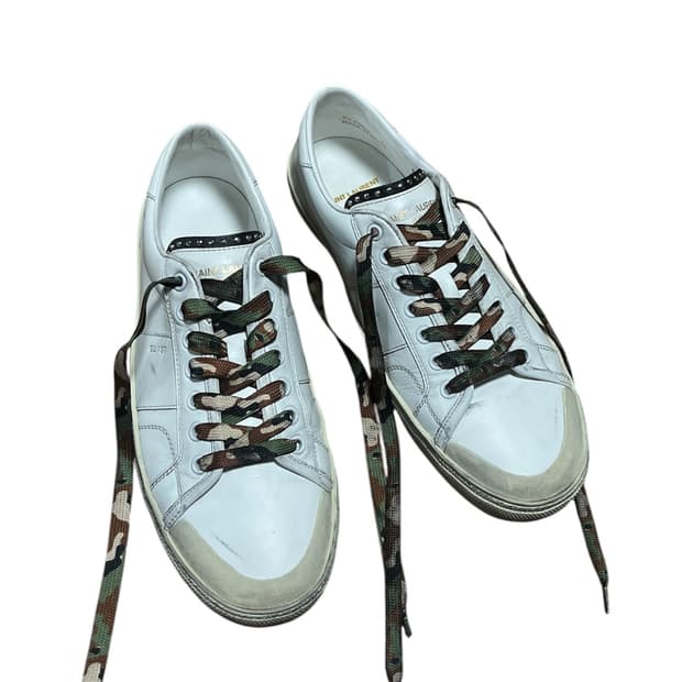 Saint Laurent 에디 슬리먼기 / ss16 카모 레이스 스니커즈