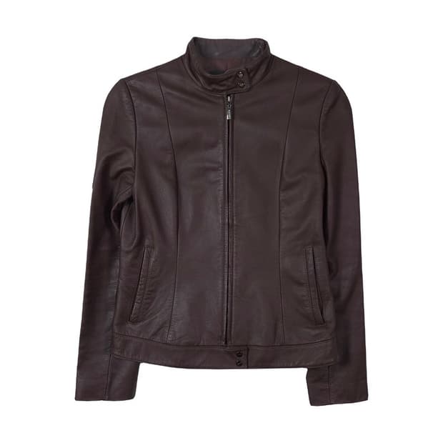 가우디 리얼 소가죽 스탠드카라 레더 자켓 55