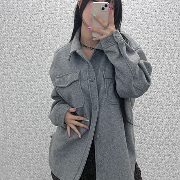 자라 베이직 트러커 모직 셔츠 자켓 XL C06922