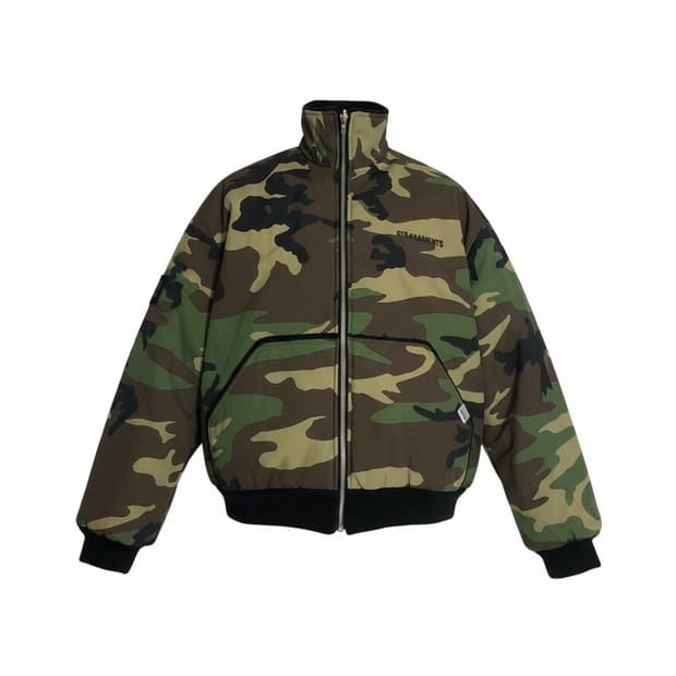 QT8 큐티에잇 카모 패딩 m