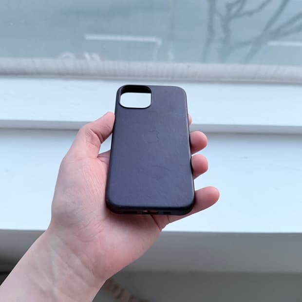 아이폰 13 미니 애플정품 가죽케이스