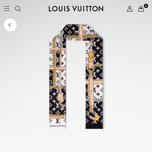 루이비통 모노그램 컨피덴셜 방도 스카프 M78656