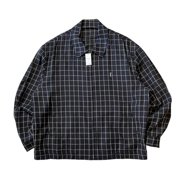 입생로랑 체크 블루종