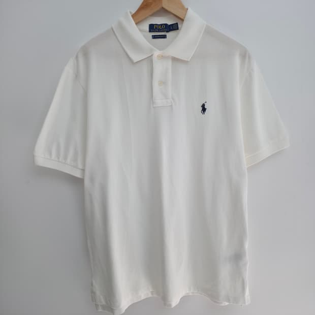 [L] 폴로 랄프로렌 화이트 카라티
