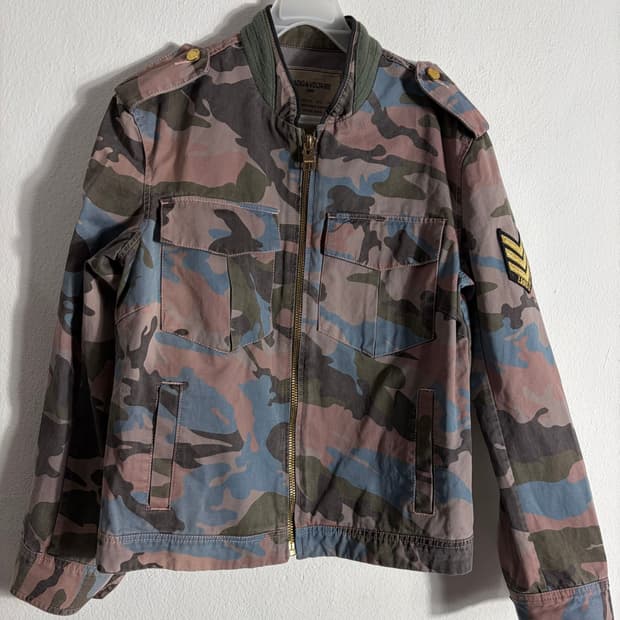 자딕앤볼테르 카모플라주 밀리터리 자켓(L)