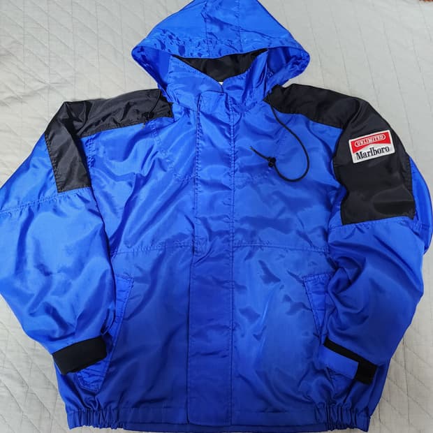 [XL] 90s 말보로 프로모 빈티지 블루 윈드브레이커 자켓