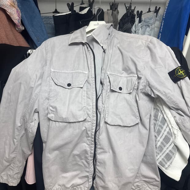 스톤아일랜드 오버셔츠 자켓 그레이 xxl