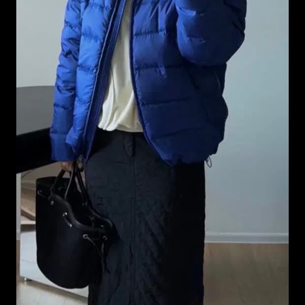 게드 샵게드 오디너리 덕다운 자켓 (패딩) 블루 s사이즈