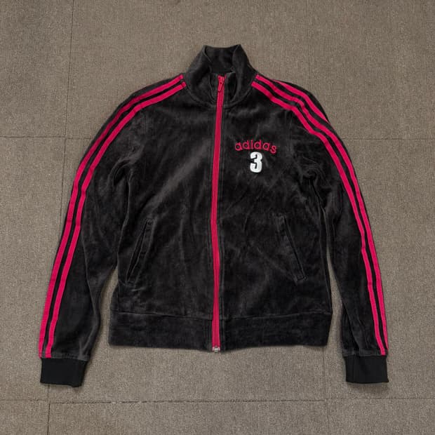 00s adidas 아디다스 우먼스 벨루어 트랙탑 져지