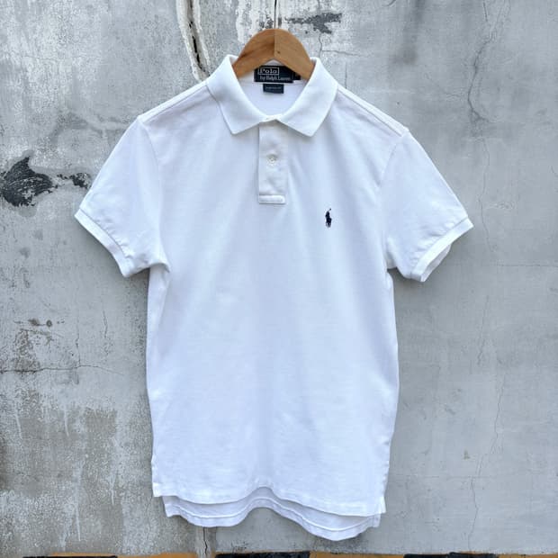 Polo 폴로 흰색 반팔 카라티