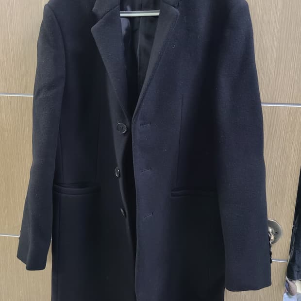 시스템옴므 울캐시미어 블랙코트 105