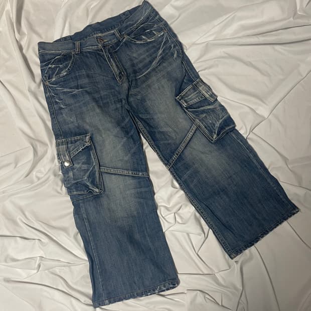 코니커니진스 워싱 데님 포켓팬츠 XL