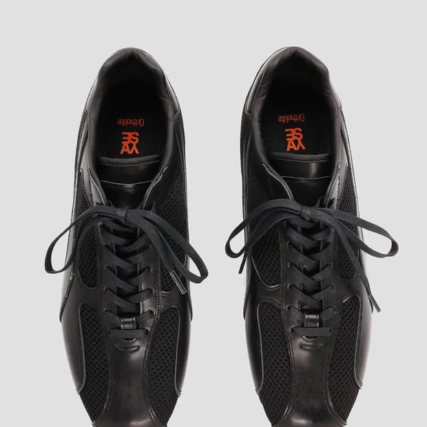 야세 스파이더 레더 스니커즈 블랙 240