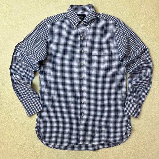 드레익스 잉글랜드 깅엄 체크 셔츠 PN5808   