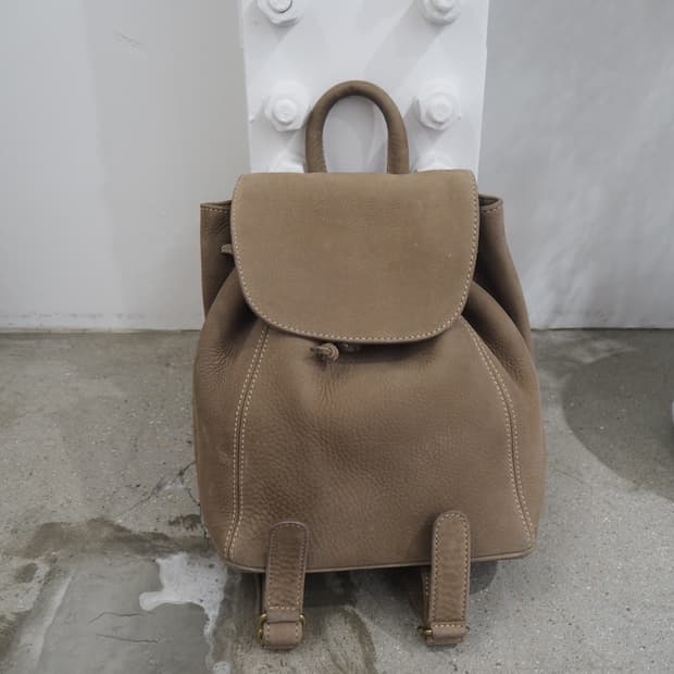 old COACH cow leather backpack
