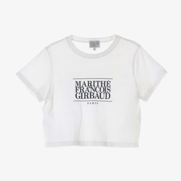 마리떼 프랑소와 저버 클래식 로고 크롭 티셔츠 S