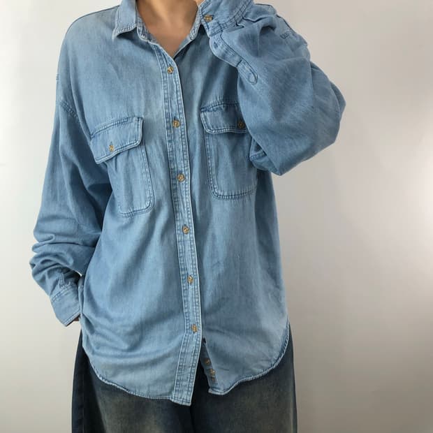 곰돌이푸우 데님 셔츠 [L]