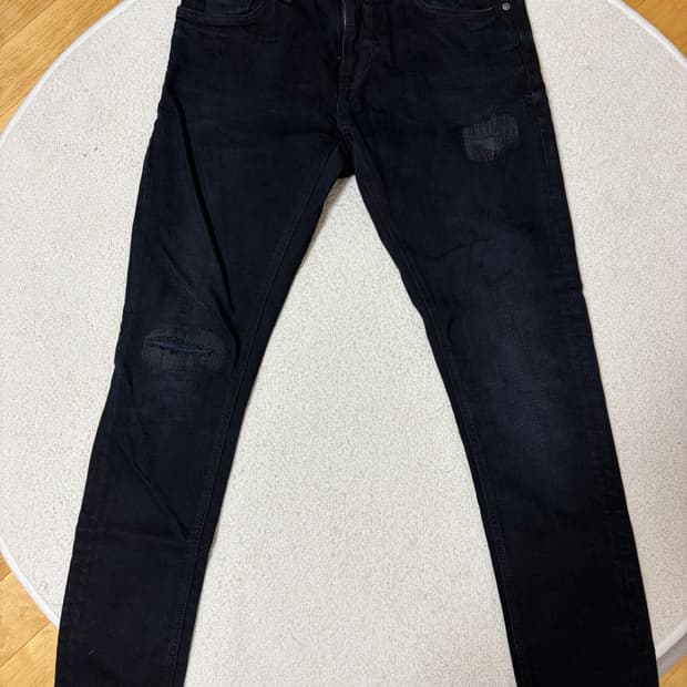 누디진 Tight Terry(Black Blue Patches)32/30