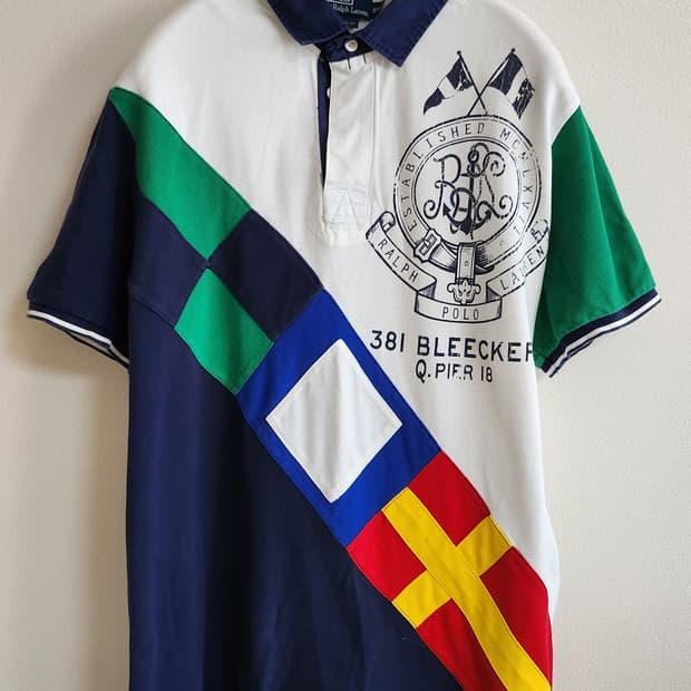 폴로랄프로렌 카라반팔티셔츠 (XXL