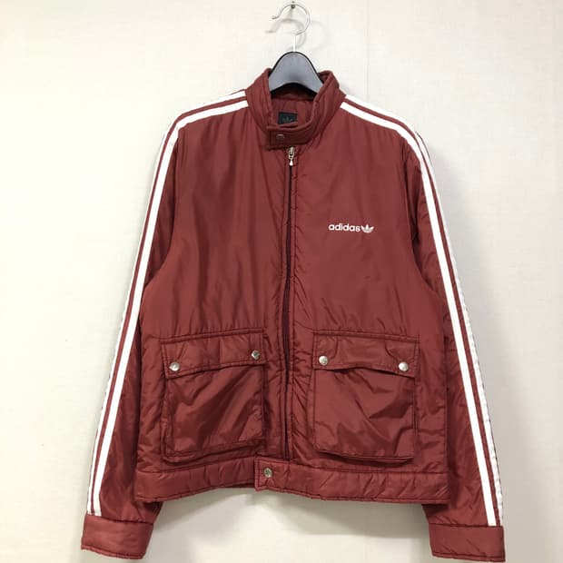 (대장) 아디다스 올드스쿨 스펠아웃 패딩 봄버자켓 _ 딥로즈