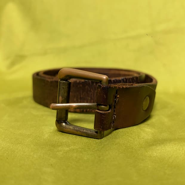 빈폴 롤러버클 빈티지 레더 벨트