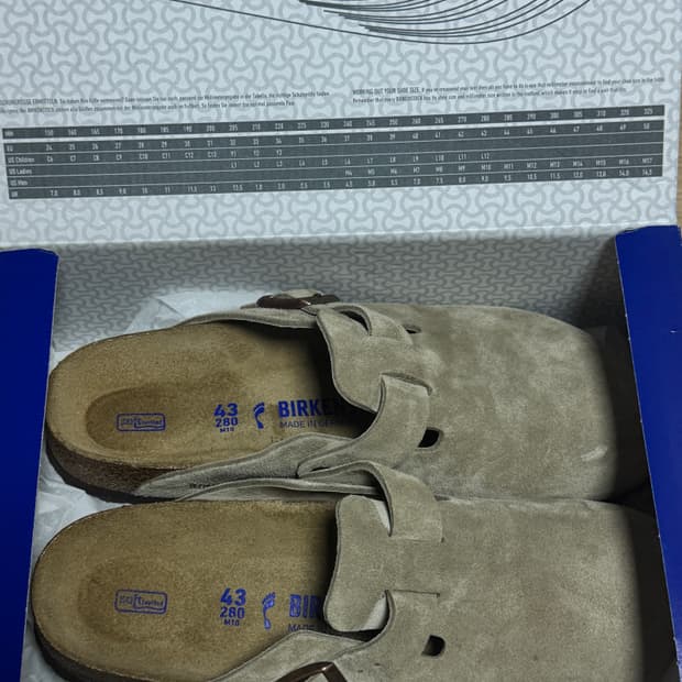 [43]버켄스탁 보스턴 소프트 풋베드 토프 내로우